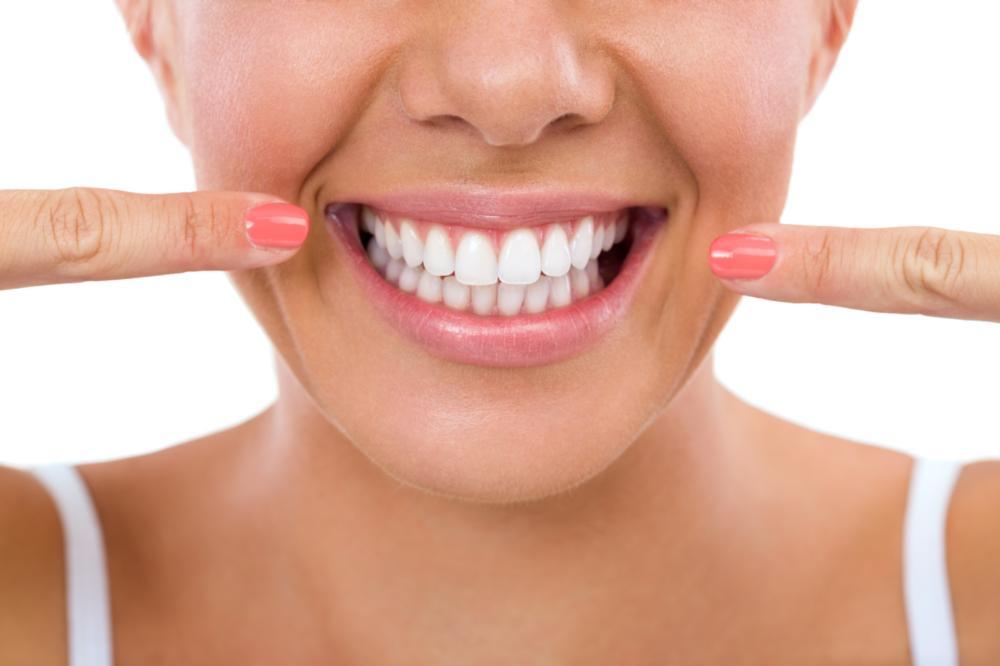 woman after cosmetic dentistry exam in mount pleasant