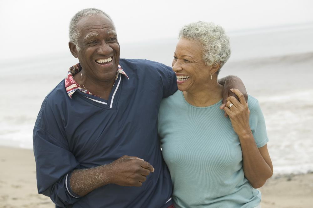 An image of a joyful couple