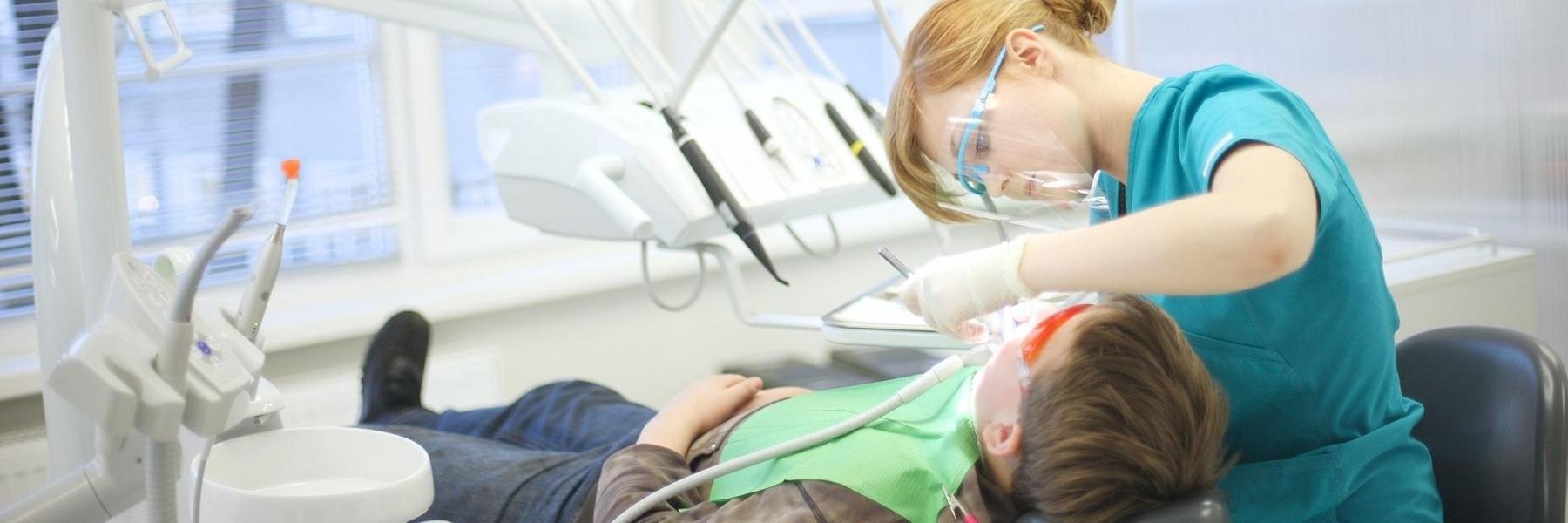 man during emergency dental exam in mount pleasant sc