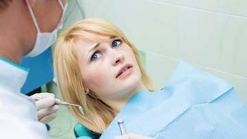 A female patient with dental anxiety in mt pleasant