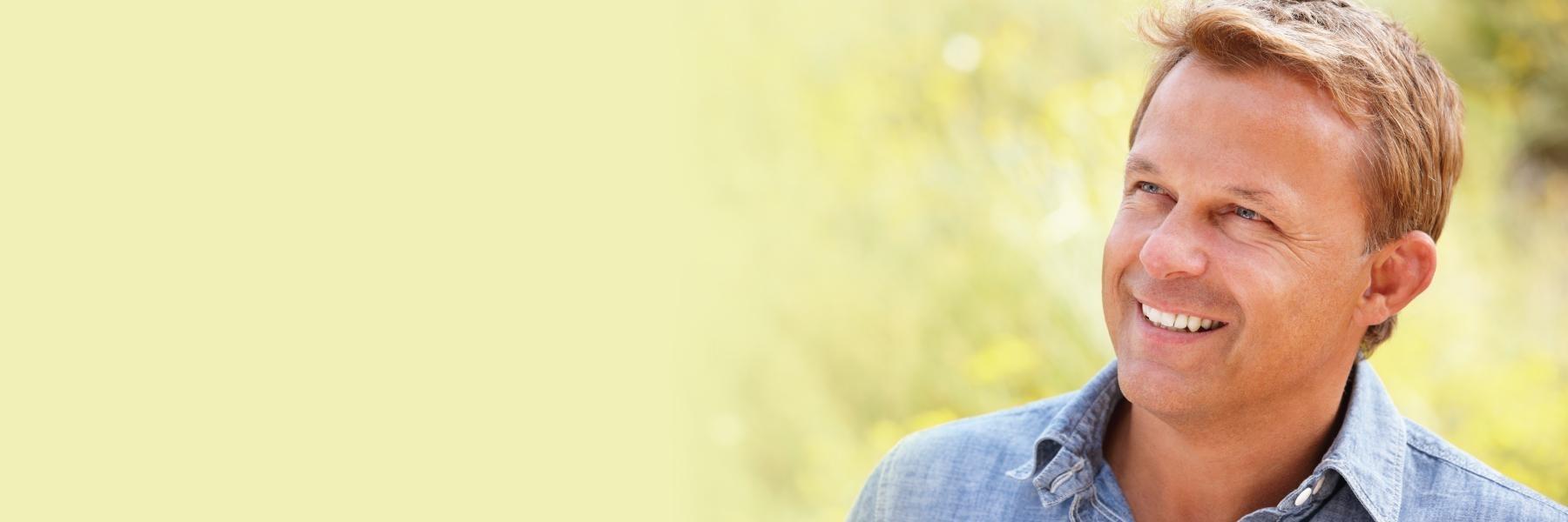man at his mount pleasant cosmetic dentist